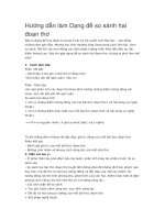 Hướng dẫn làm dạng đề so sánh hai đoạn thơ