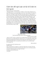 Cách làm đề nghị luận xã hội về 2 bản tin trái ngược