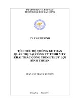 Luận văn thạc sĩ Hoàn thiện hệ thống kiểm soát nội bộ tại cơ quan bảo hiểm xã hội thành phố biên hòa