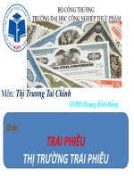 TRÁI PHIẾU THỊ TRƯỜNG TRÁI PHIẾU