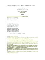 TÀI LIỆU ôn tập NGỮ văn THI THPT QUỐC GIA 6 