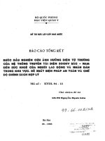 Bước đầu nghiên cứu ảnh hưởng điện từ trường của hệ thống truyền tảu điện 500kv bắc – nam đến sức khỏe của người lao động và nhân dân trong khu vực  đề xuất biện pháp an toàn và chế độ c