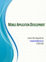 MOBILEAPPLICATIONDEVELOPMENT Lec 02