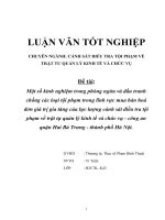 CẢNH SÁT ĐIỀU TRA TỘI PHẠM VỀ TRẬT TƯ QUẢN LÝ KINH TẾ VÀ CHỨC VỤ