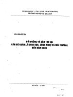 Bồi dưỡng và đào tạo lại cán bộ quản lý khoa học, công nghệ và môi trường đến năm 2000