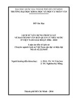 Lịch sử xây dựng pháp luật về ban hành văn bản quản lý nhà nước ở việt nam giai đoạn 1986   2010 (TT) 