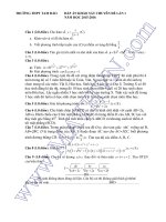Đề thi thử THPT môn Toán 2016 đề 11