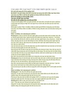 TÀI LIỆU ôn tập NGỮ văn THI THPT QUỐC GIA 8 