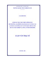 Đánh giá việc thực hiện chính sách bồi thường, giải phóng mặt bằng dự án nâng cao an toàn cầu đường sắt và xây dựng trung tâm huấn luyện nghiệp vụ tỉnh ninh bình