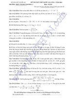 Đề thi thử THPT môn Toán 2016 đề 1