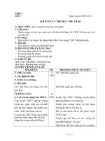 Giáo án thể dục 6 đầy đủ chuẩn nhất năm học 2015   2016 