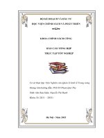 báo cáo thực tập tại Ban Môi trường Kinh doanh và Năng lực cạnh tranh