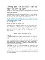 Hướng dẫn làm đề nghị luận xã hội về bệnh vô cảm 