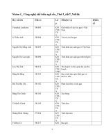 Tiểu luận Công nghệ chế biến ngũ cốc