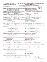 bộ đề thi thử thpt quốc gia 2016 môn lý