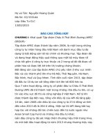 Báo cáo thực tập tổng hợp tại tập đoàn châu á thái bình dương (APEC GROUP)