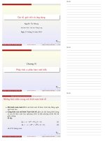 Bài giảng đại số, giải tích và ứng dụng chương 4   nguyễn thị nhung (đh thăng long)