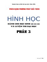Phương pháp giải toán hình học (Phần 3: Oxyz)
