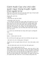 Cảnh huấn cao cho chữ viên quản ngục trong truyện ngắn chữ người tử tù 