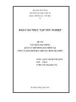 xây dựng hệ thống quản lý hợp đồng bảo hiểm