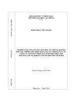 Luận văn thạc sĩ Nghiên cứu ứng xử của nhà đầu tư chứng khoán đối với thông tin trên báo cáo tài chính của các công ty cổ phần niêm yết công bố trên thị trường chứng khoán thành phố hồ chí minh