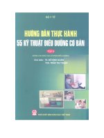 Hướng dẫn thực hành 55 kỹ thuật điều dưỡng cơ bản tập 2 cấp cứu ban đầu 