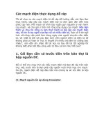 Các mạch điện thực dụng dễ ráp 