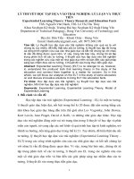 Lí thuyết học tập trải nghiệm: Lý luận và thực tiễn
