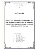 Chính sách tăng tỷ giá bình quân liên ngân hàng giữa đồng việt nam và đô la mỹ áp dụng cho ngày 1982015 theo qđ số 1636qđ NHNN ngày 1882015 của NHNN việt nam