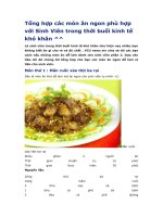 Tổng hợp các món ăn ngon phù hợp với sinh viên trong thời buổi kinh tế khó khăn 