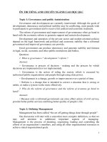 Ôn thi tiếng anh chuyên ngành quản lý công