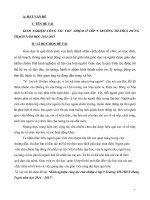 KINH NGHIỆM CÔNG TÁC CHỦ NHIỆM Ở LỚP 9 TRƯỜNG THTHCS HƯNG TRẠCH