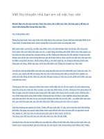 Viết thư khuyên nhủ bạn em về việc học văn