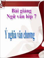 Bài giảng ngữ văn 7 bài 24 ý nghĩa văn chương 4 