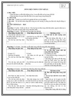 Giáo án vật lý 11 học kỳ 1 tiết 29