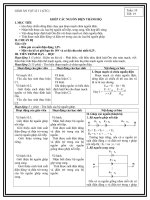 Giáo án vật lý 11 học kỳ 1 tiết 19