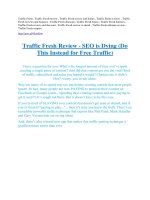 Traffic fresh review demo   22,700 bonus