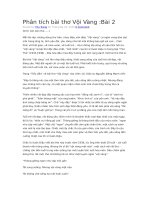 Phân tích bài thơ vội vàng 