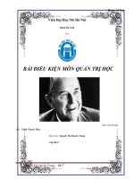 Bài điều kiện môn quản trị học giới thiệu về các doanh nhân
