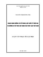 Hoạch định đường cơ sở trong luật quốc tế hiện đại và đường cơ sở theo quy định của pháp luật việt nam 