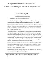 Giai đoạn kết thúc dự án – chuyển dự án đầu tư