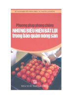 Phương pháp phòng chống những biểu hiện bất lợi trong bảo quản nông sản