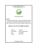 Đánh giá đa dạng thực vật thân gỗ kiểu rừng trên núi đá độ cao trên 700 m thuộc Khu bảo tồn Loài và Sinh cảnh Nam Xuân Lạc huyện Chợ Đồn, tỉnh Bắc Kạn