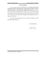 CÔNG TÁC KẾ TOÁN XÁC ĐỊNH KẾT QUẢ KINH DOANH VÀ PHÂN PHỐI LỢI NHUẬN THÁNG 092014 TẠI CÔNG TY CỔ PHẦN PHÁT TRIỂN VƯỜN XANH