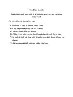 Đánh giá tình hình công nghệ và đổi mới công nghệ của công ty xi măng hoàng thạch