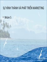 Sự hình thành và phát triển marketing