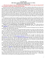 Ôn thi kinh tế học trong quản lý công dành cho cao học quản lý công 