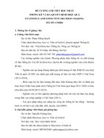 Đề cương chi tiết môn thống kê và ra quyết định hiệu quả 