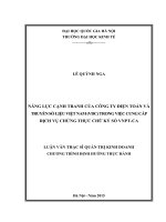 Năng lực cạnh tranh của công ty điện toán và truyền số liệu việt nam (VDC) trong việc cung cấp dịch vụ chứng thực chữ ký số VNPT CA 