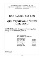 Tìm hiểu tổng quan về phương pháp thống kê và kiểm định giả thiết